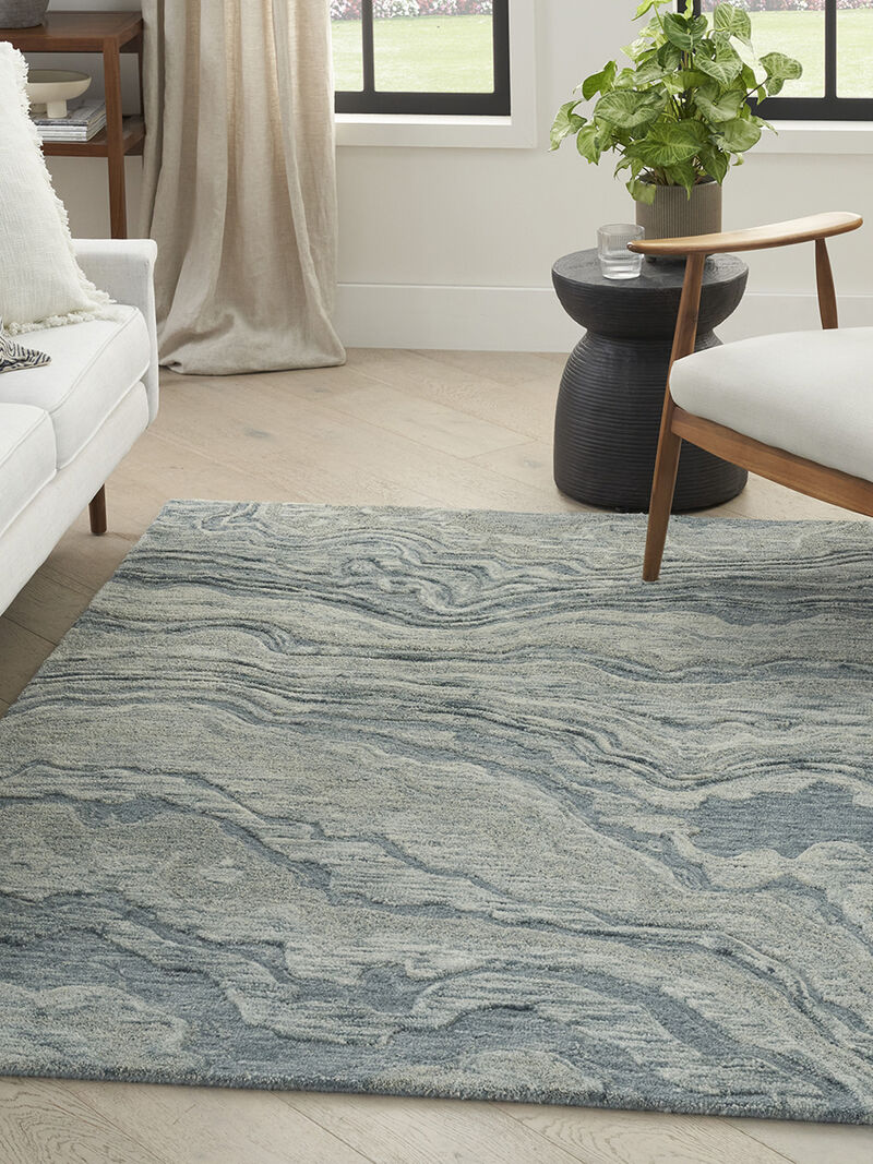 Graceful GRU01 Blue 3'9" x 5'9" Rug