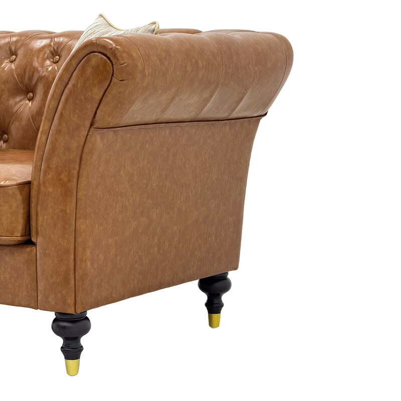 Tokvom 3-Seater PU Sofa image number 7