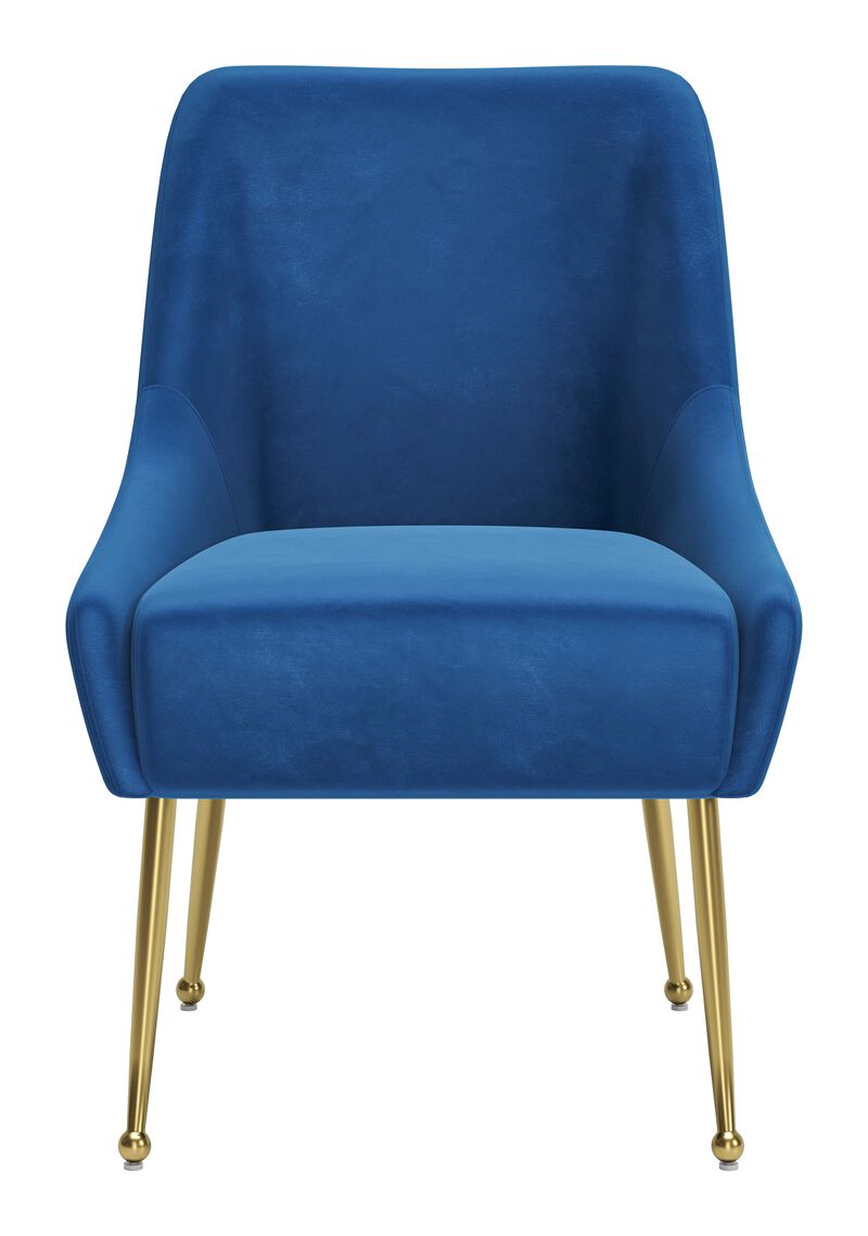 Maxine Dining Chair Navy Blue & Gold