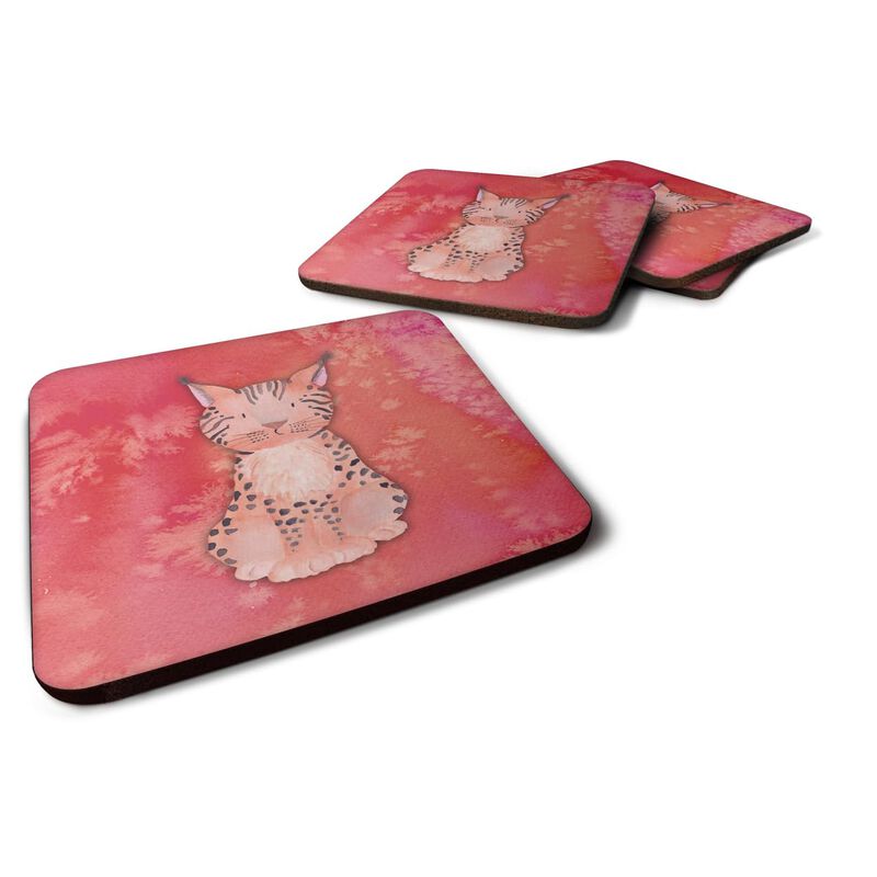Caroline's Treasures Lynx Watercolor Decorative coasters, 3.5, Multicolor