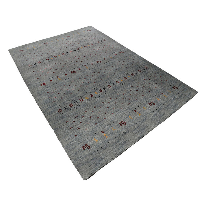 RUGSOTIC CARPETS HAND KNOTTED LOOM WOOL ECO-FRIENDLY AREA RUGS  - Rectangle, Contemporary Modern Design, High Pile Handmade Anti Skid Rugs for Living Room (L00585) image number 2