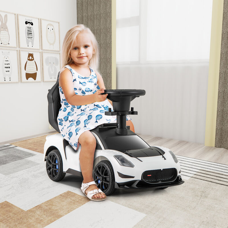 Kids 3 in 1 Ride On Push Car with Music and Sliding Function image number 4