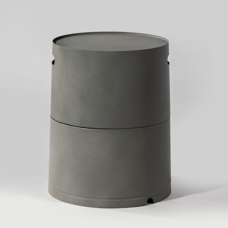 Steel Propane Tank Cover Round Tank Holder Hide-away Side Table