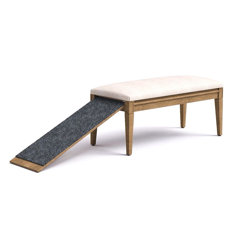 Wagsby&trade; Pet Ramp Bench - Harvest Oatmeal image number 0