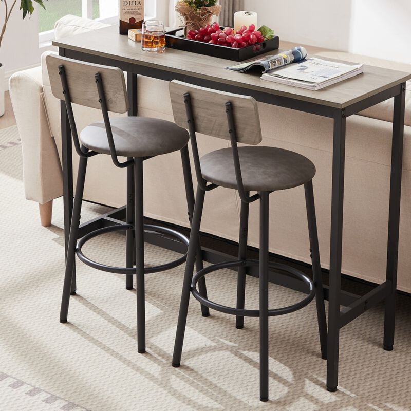 Warwem Industrial Height Bar Table Set image number 1
