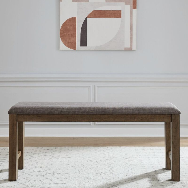 Liberty Furniture Brook Bay Upholstered Counter Height Bench for Dining Room - Sandstone Brown image number 7