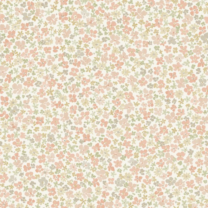 Little Dreamers Classical Floral All-over Pink Wallpaper GDLD3018