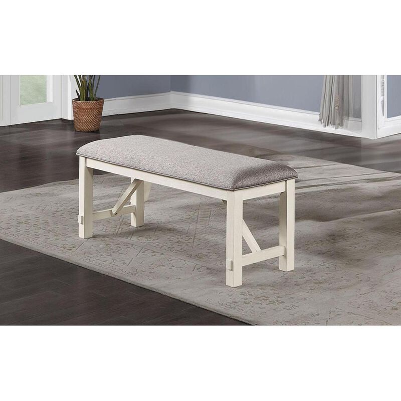 Streamdale Dining Room Furniture 1X Bench Fabric Cushion Seat Clean Lines image number 4