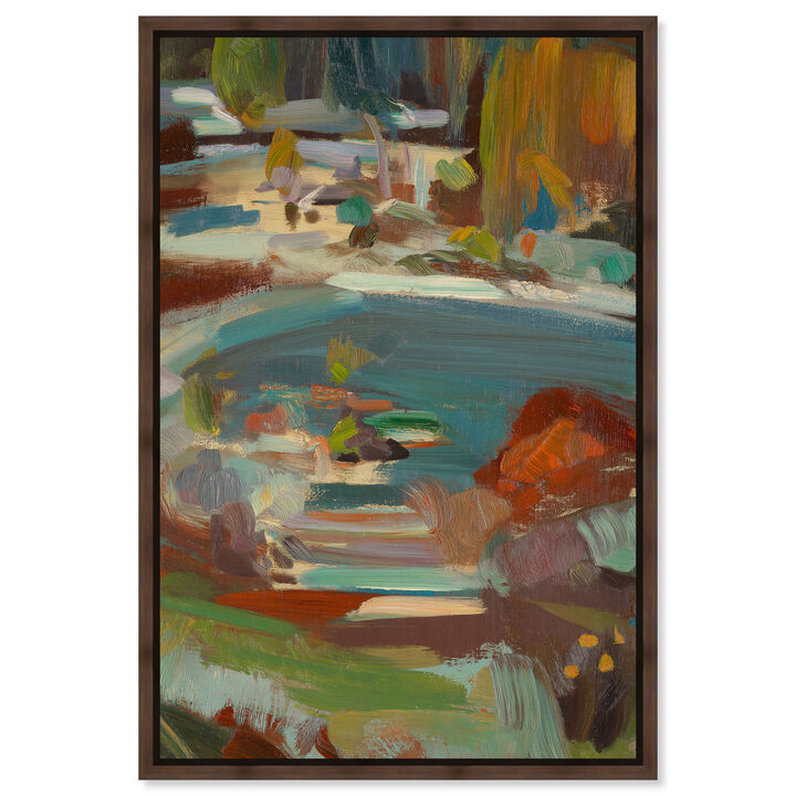 Forest Pond Abstract Canvas Print by Art Remedy