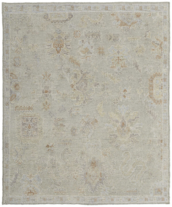 HomeRoots Wool Floral Hand Knotted Area Rug