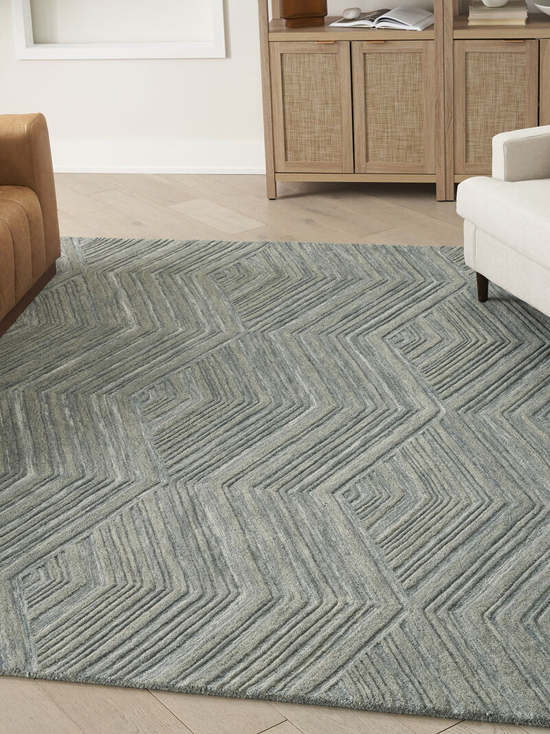 Graceful GRU03 Blue 3'9" x 5'9" Rug