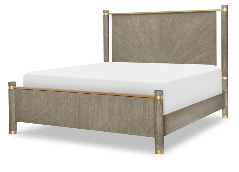 Miramar Panel Bed w/ Wood Posts