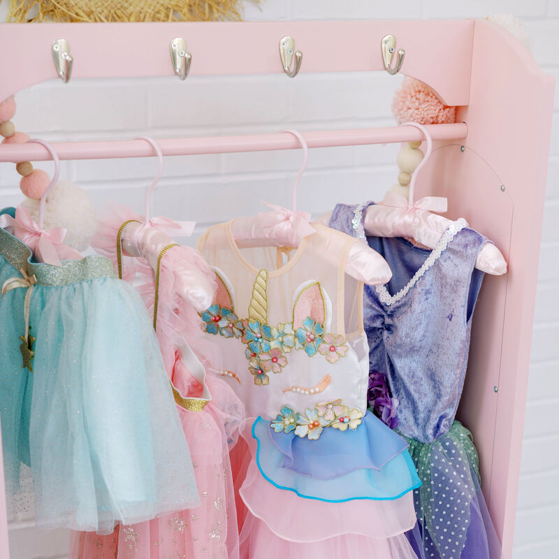 Little Princess Bella Open Armoire with Full Length Mirror, Pink image number 3