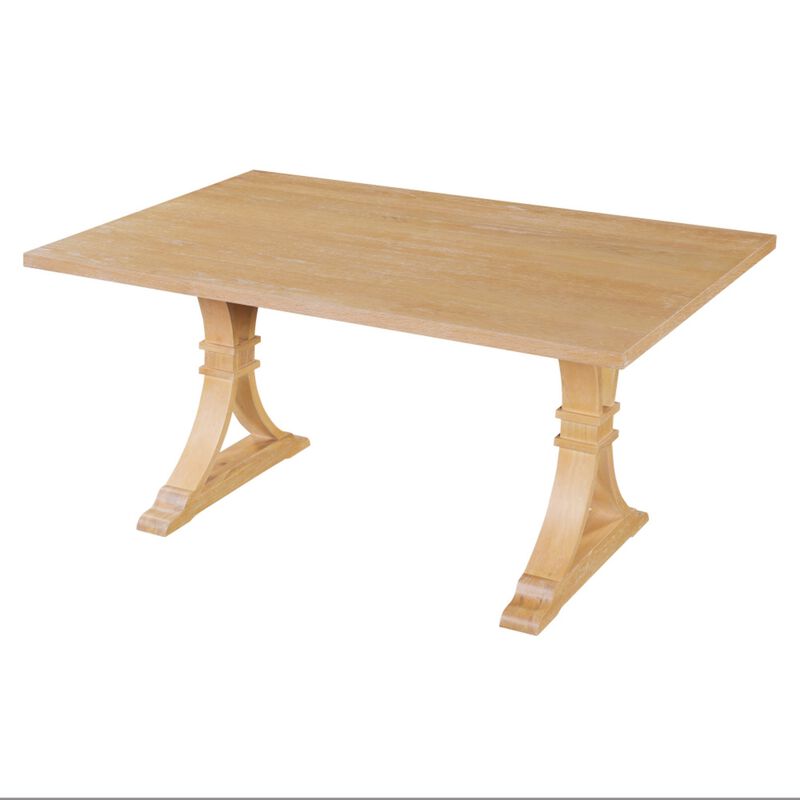 Lilsli 6‑Piece Farmhouse Dining Table Set image number 8