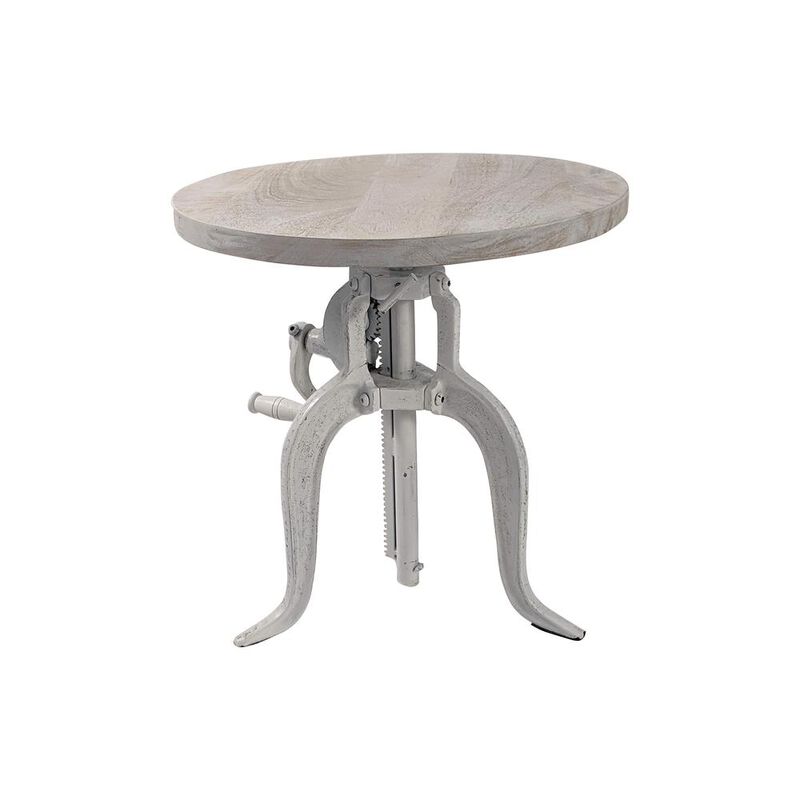 Carolina Living Regan Adjustable Accent Table - Whitewash