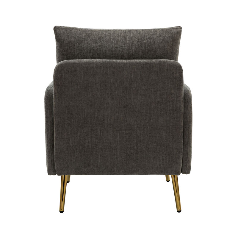 Aetna Armchair with Metal Legs