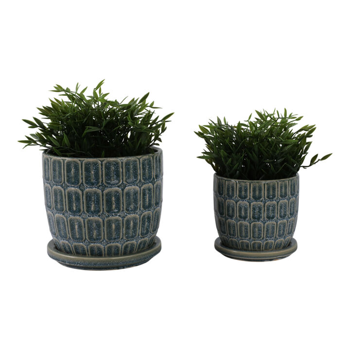 S/2 Squoval Saucer Planters
