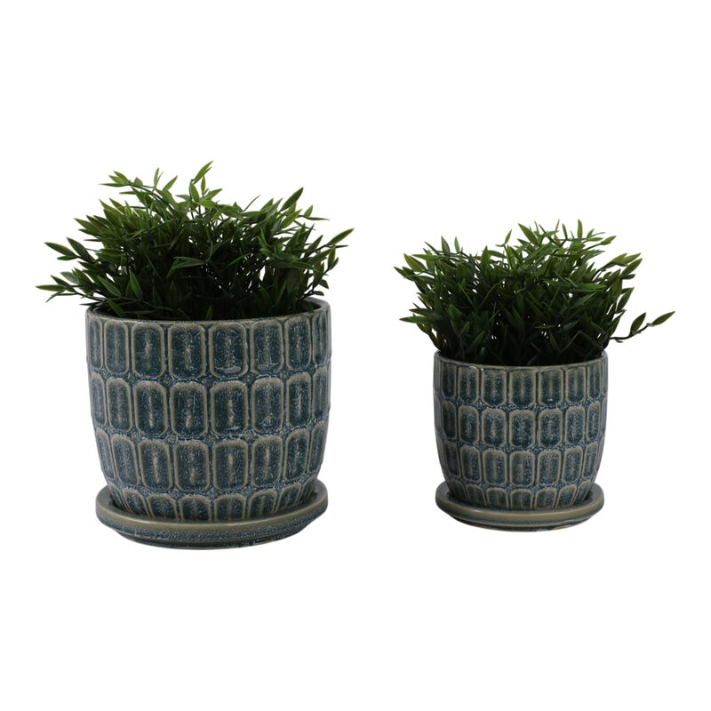 S/2 Squoval Saucer Planters image number 1