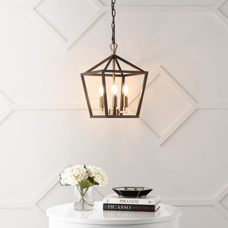 Ojai Iron Classic Modern Lantern LED Pendant