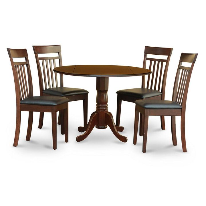 5 PC Kitchen Table set-small Table-plus 4 Kitchen Chairs