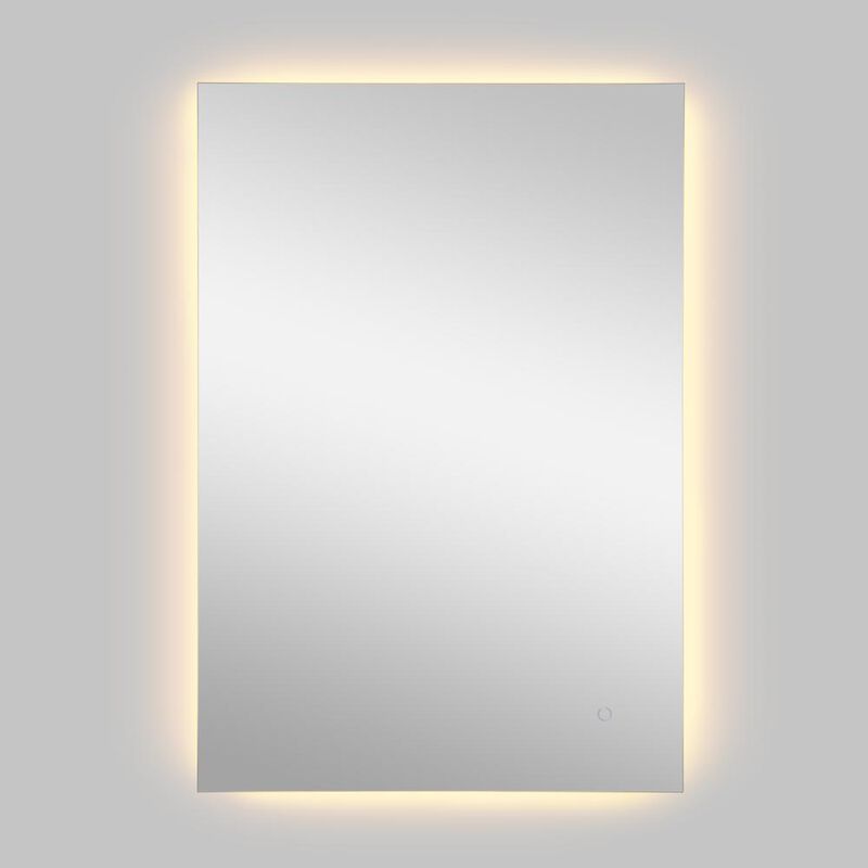 Jonathan Y Anti-Fog Aluminum Back Lit Tri Color Led Bathroom Vanity Mirror