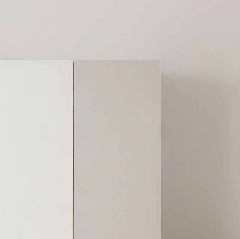 Elise Modular Wood Closet System with Mirror in White