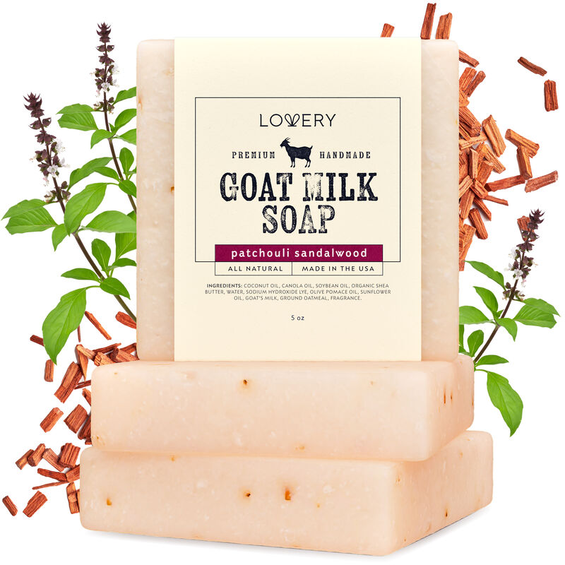 3-Piece Handmade Goat Milk Soap Made image number 0