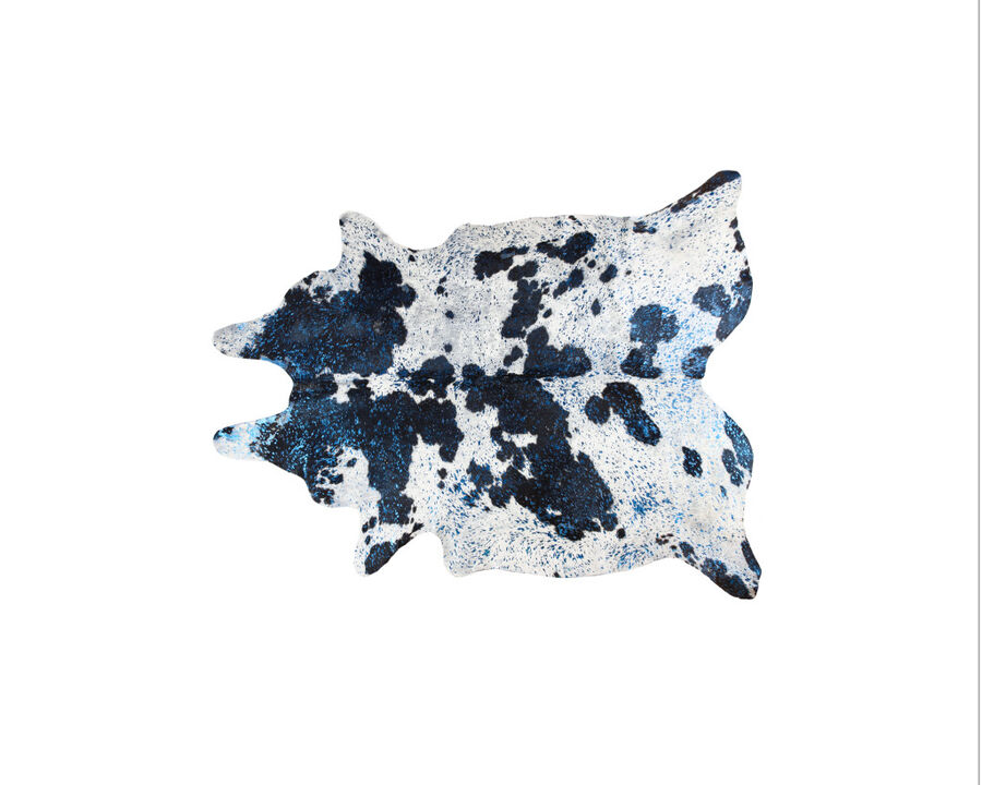 HomeRoots Cowhide Hand Knotted Area Rug