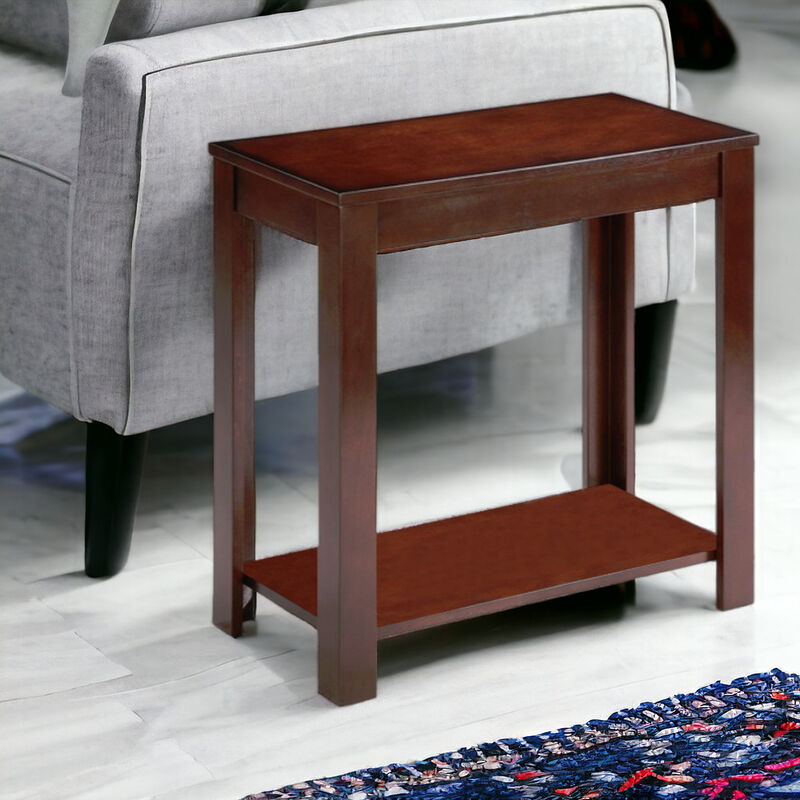 Modern End Table with Storage Shelf, Perfect for Living Room or Bedroom