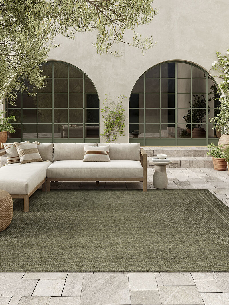 Tulum TLM04 Olive 9' x 12' Rug image number 7