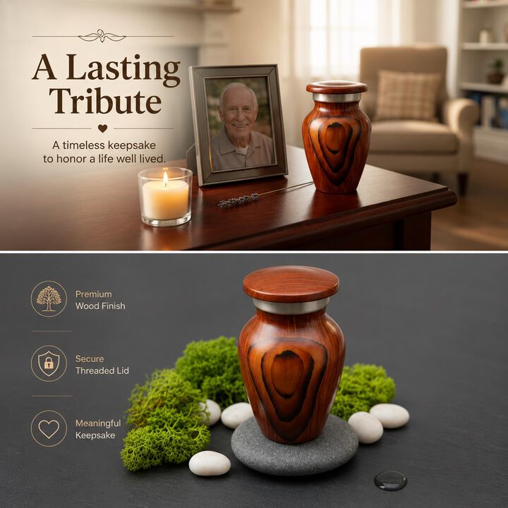 URN Token with Wooden Finish