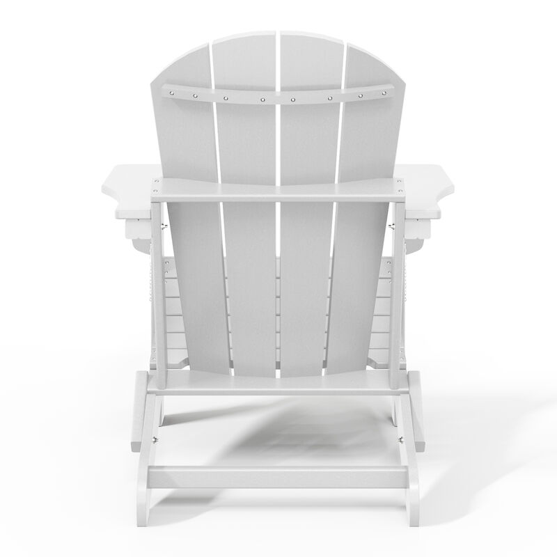WestinTrends 3-Piece set Outdoor / Patio Poly Adirondack chair set with a side table ( 2 seater )
