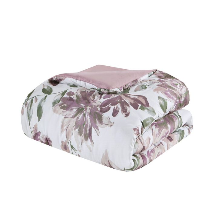 Gracie Mills Mckay Floral Elegance: Comforter and Sheet Ensemble