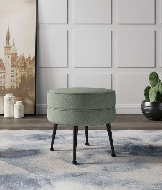 Bailey Green and Black Ottomans (Set of 2)