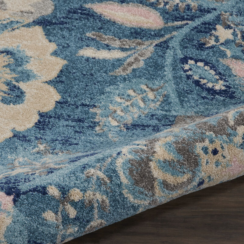 Tranquil TRA02 Turquoise 2' x 4' Rug image number 4