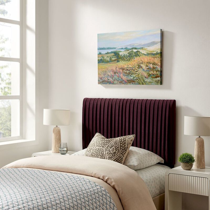 Eloise Stain-Resistant Performance Velvet Twin Headboard image number 6