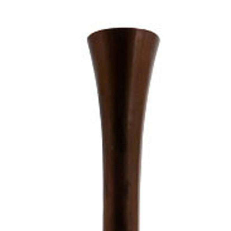 Hivvago 50 Inch Burnished Brown Aluminum Floor Vase