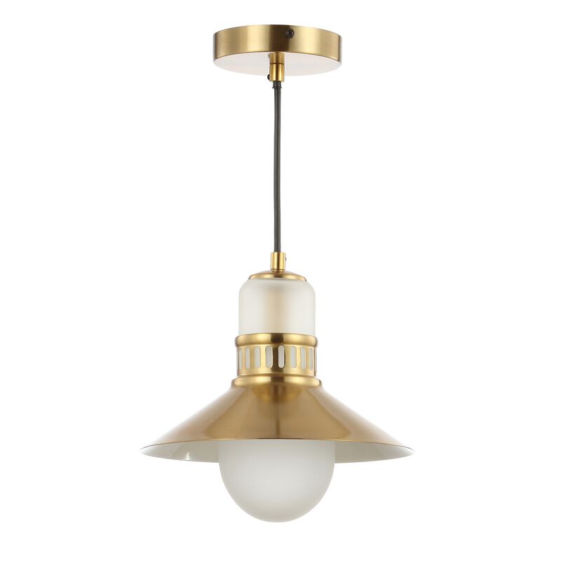 Colin Adjustable Iron/Glass Retro Hurricane LED Pendant