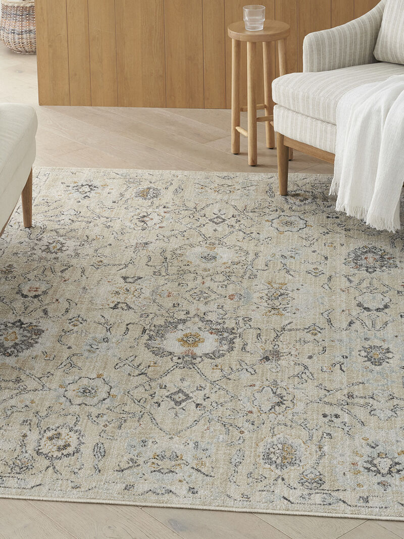 Oushak Home OUS01 Cream 4' x Round Rug