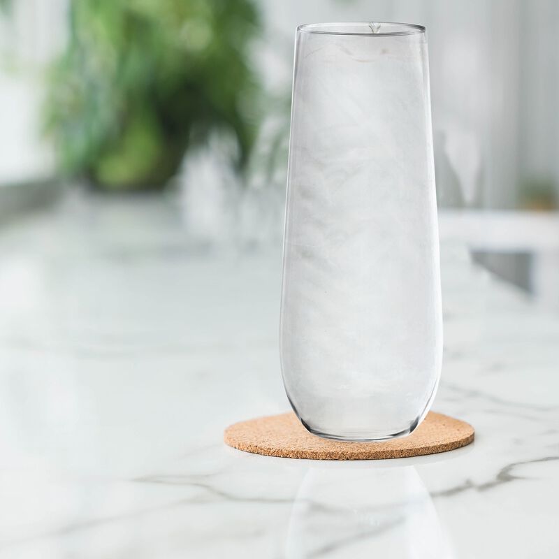 9 oz. Clear Stemless Plastic Champagne Flutes (64 Glasses) image number 1