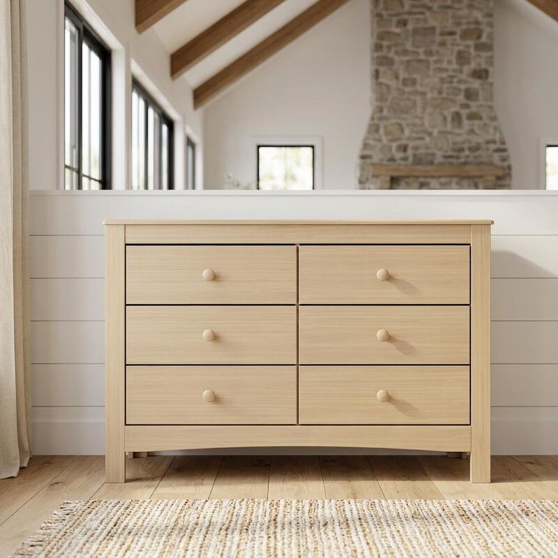 Graco Noah 6 Drawer Double Dresser - Driftwood image number 2