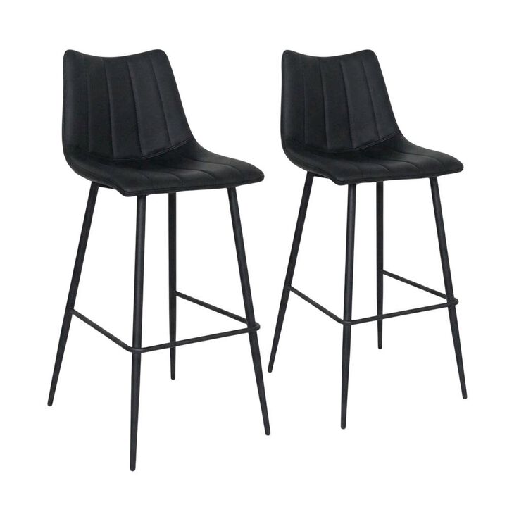 Starlight Canyon Home Upholstered Counter Stools Set of 2, Contemporary Bar Stools with Footrest