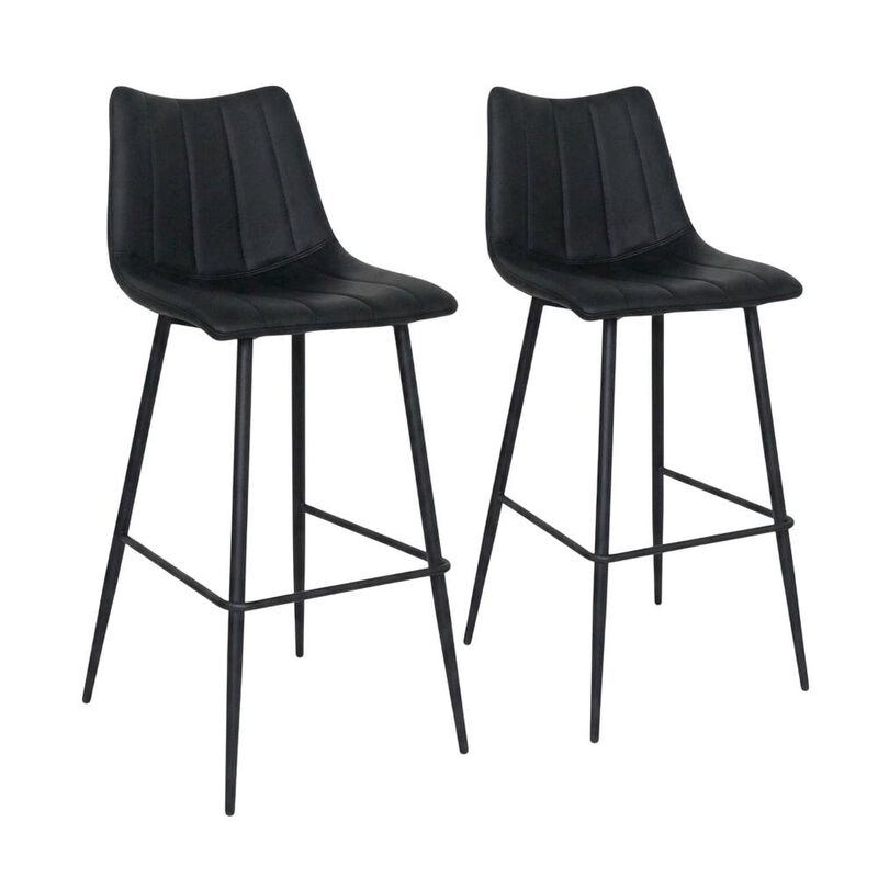 Starlight Canyon Home Upholstered Counter Stools Set of 2, Contemporary Bar Stools with Footrest image number 0