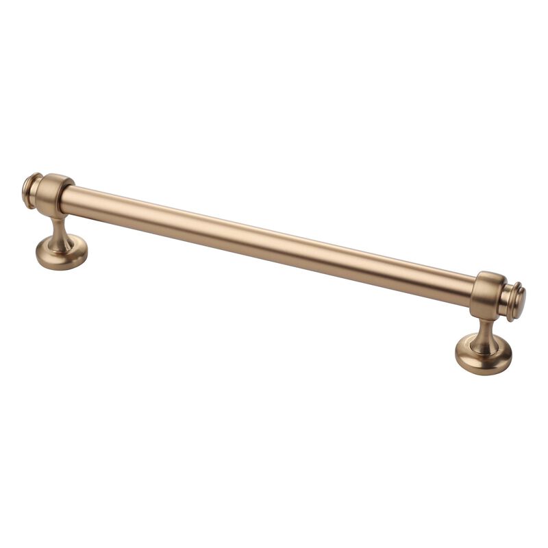 Alzassbg 5 Pack Champagne Bronze Cabinet Pulls, 10 Inch(254mm) Hole Centers Cabinet Handles Kitchen Hardware Straight Bar for Ca