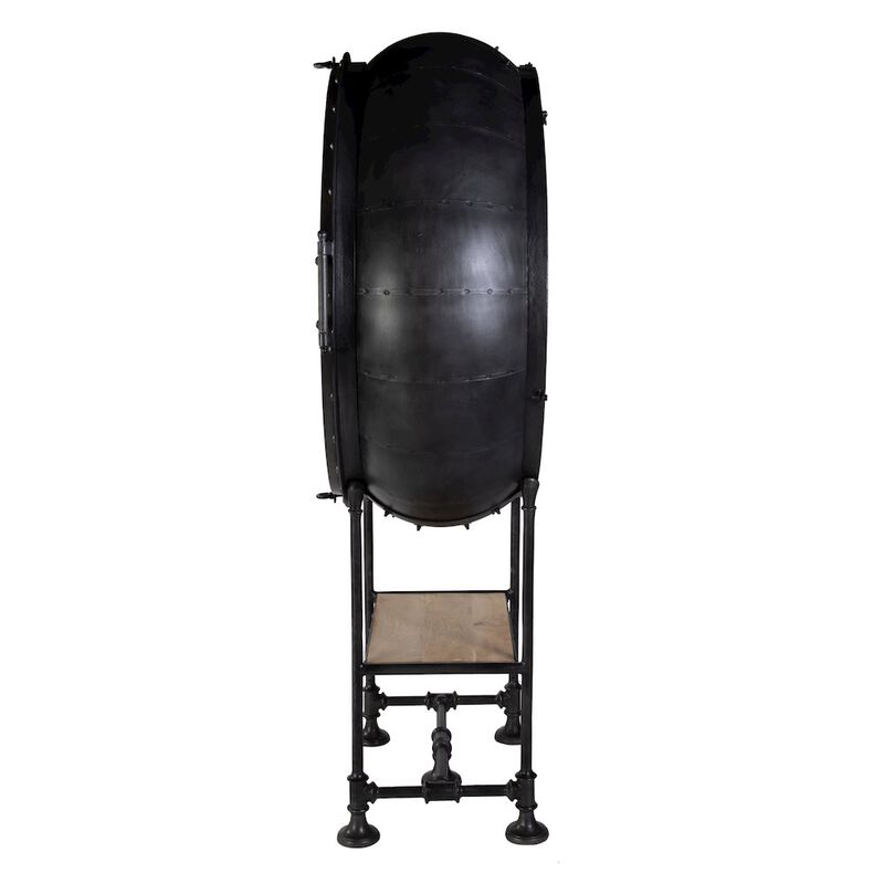 Butler Specialty Roanoke 43 in W x 69 in. H Iron Bar Cabinet, Black image number 7