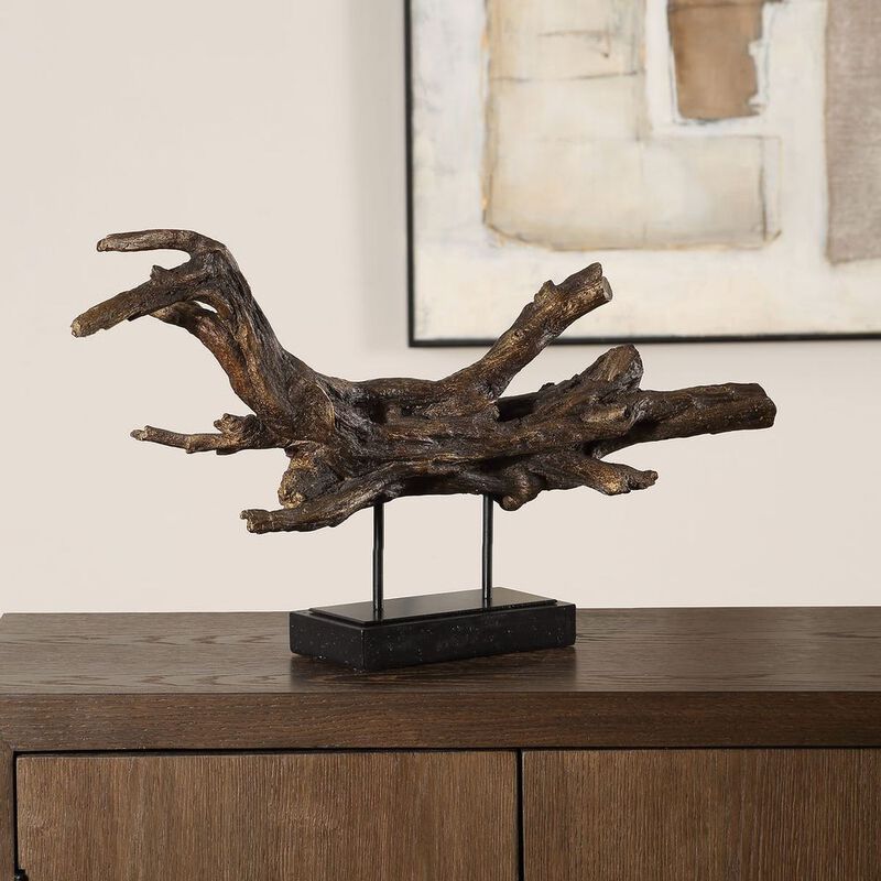 Gilded Branch Sculpture image number 1