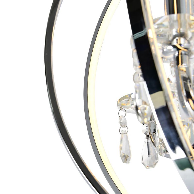 Abia 4 Light Up Chandelier With Chrome Finish