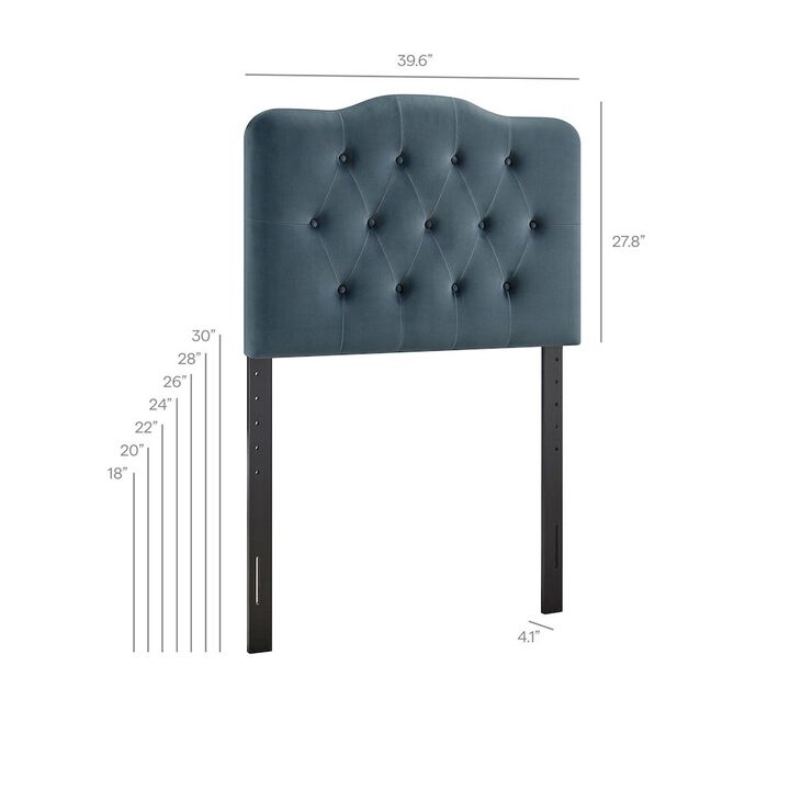 Annabel Stain-Resistant Performance Velvet Twin Headboard