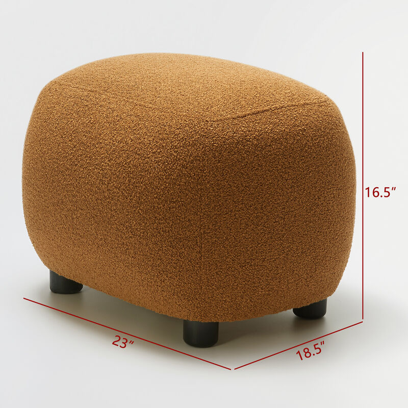 Elmer Boucl&eacute; Ottoman image number 2