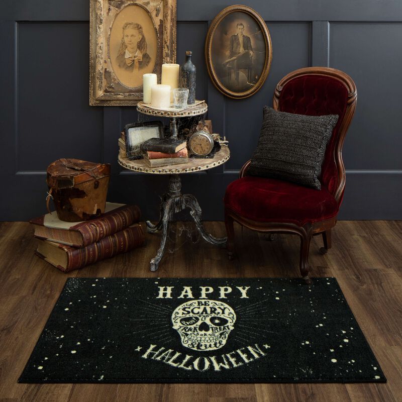 Prismatic Be Scary Skull Bath and Kitchen Mat Collection image number 2